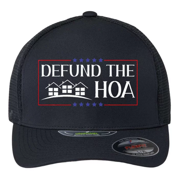 DEFUND THE HOA Homeowners Association Social Justice Flexfit Unipanel Trucker Cap