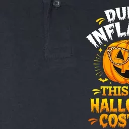 Due To Inflation This Is My Halloween Custome Pumpkin Funny Softstyle Adult Sport Polo