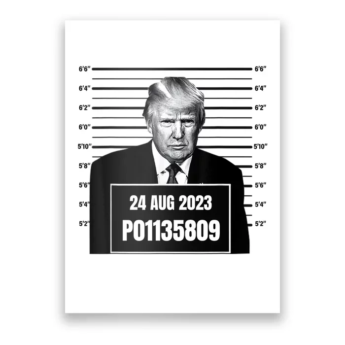 Trump 2024 Mugshot Trump Inmate P01135809 Poster