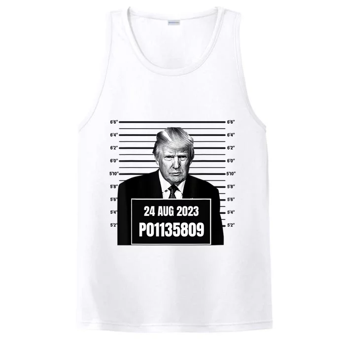 Trump 2024 Mugshot Trump Inmate P01135809 Performance Tank