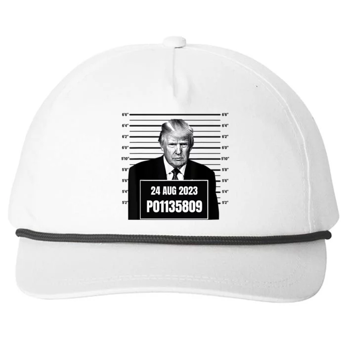 Trump 2024 Mugshot Trump Inmate P01135809 Snapback Five-Panel Rope Hat