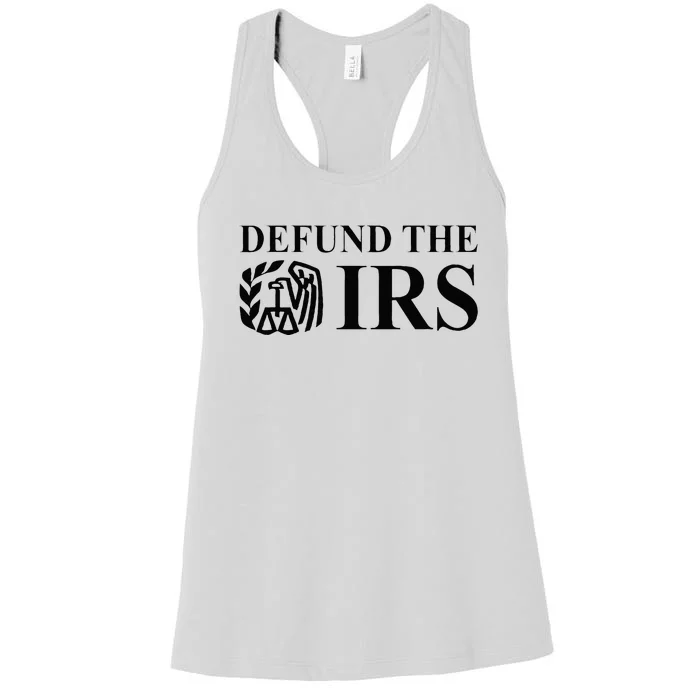 Defund The IRS Tax Return Patriot American Women's Racerback Tank