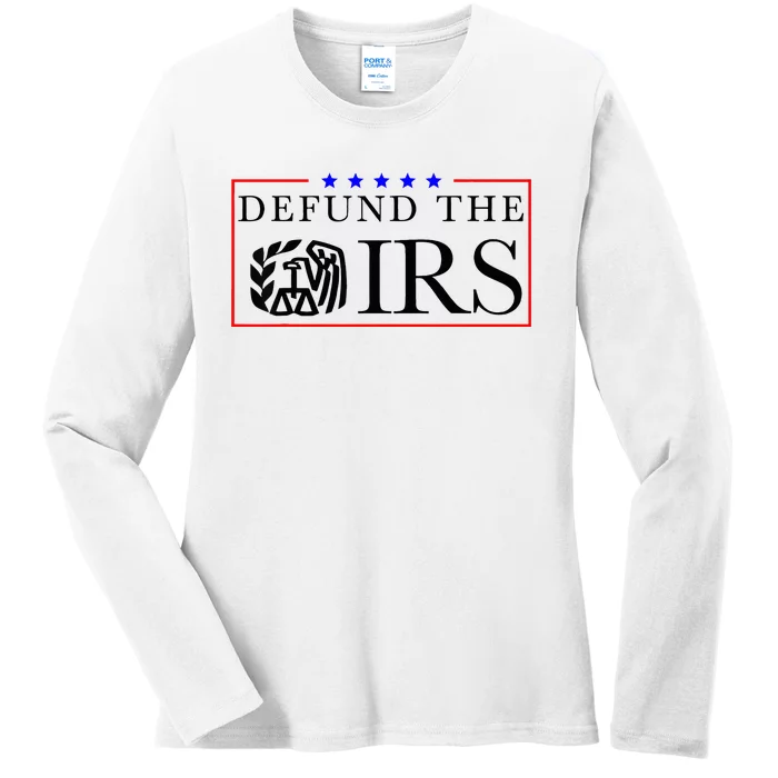 Defund The Irs Ladies Long Sleeve Shirt