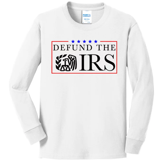 Defund The Irs Kids Long Sleeve Shirt