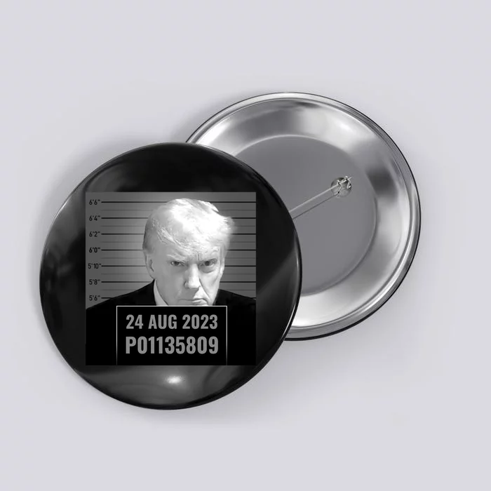 Trump 2024 Mugshot Trump Inmate P01135809 Button