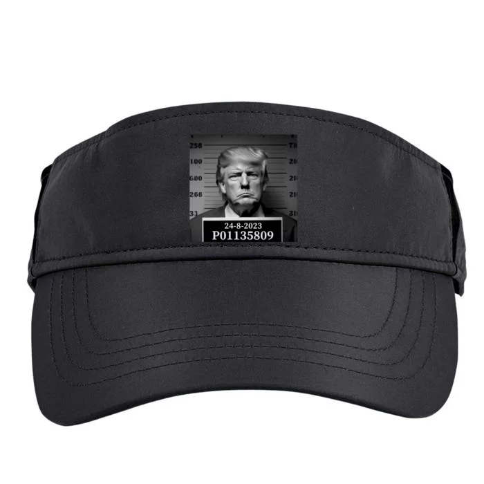 Trump 2024 Mugshot Trump Inmate P01135809 Adult Drive Performance Visor