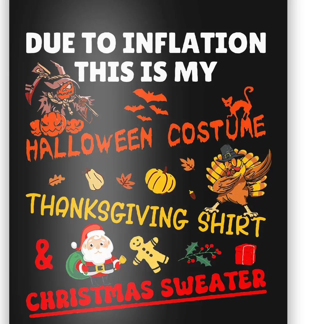 Due To Inflation This Is My Funny Xmas Christmas Poster