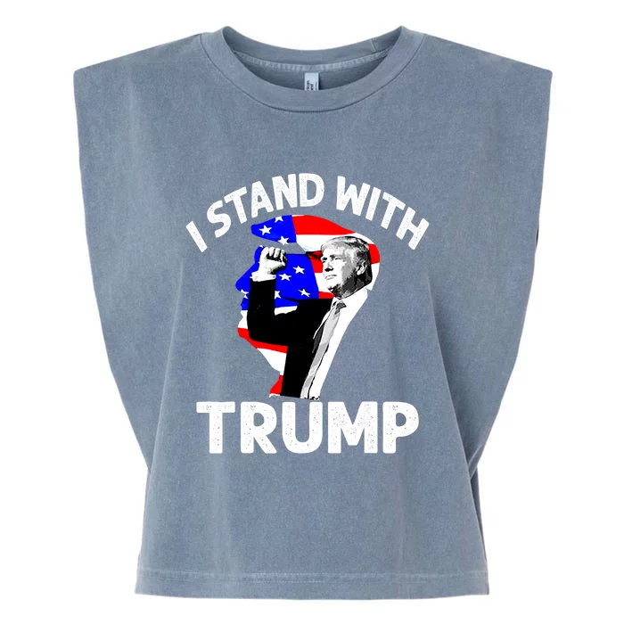 Donald Trump Indicted I Stand With Trump Support Trump For Trump Lovers Garment-Dyed Women's Muscle Tee