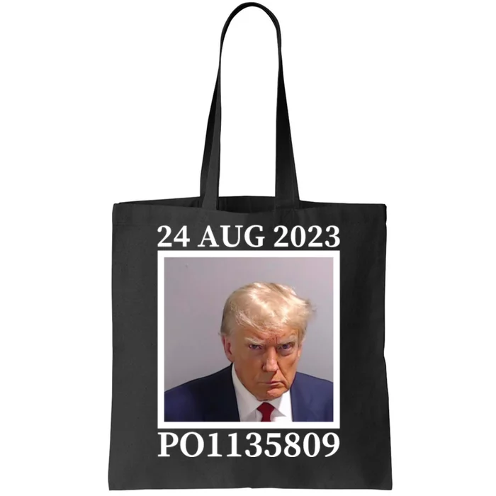 Trump 2024 Mugshot Trump Inmate P01135809 Tote Bag