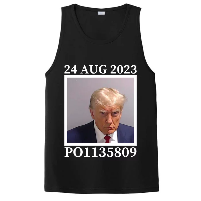 Trump 2024 Mugshot Trump Inmate P01135809 Performance Tank