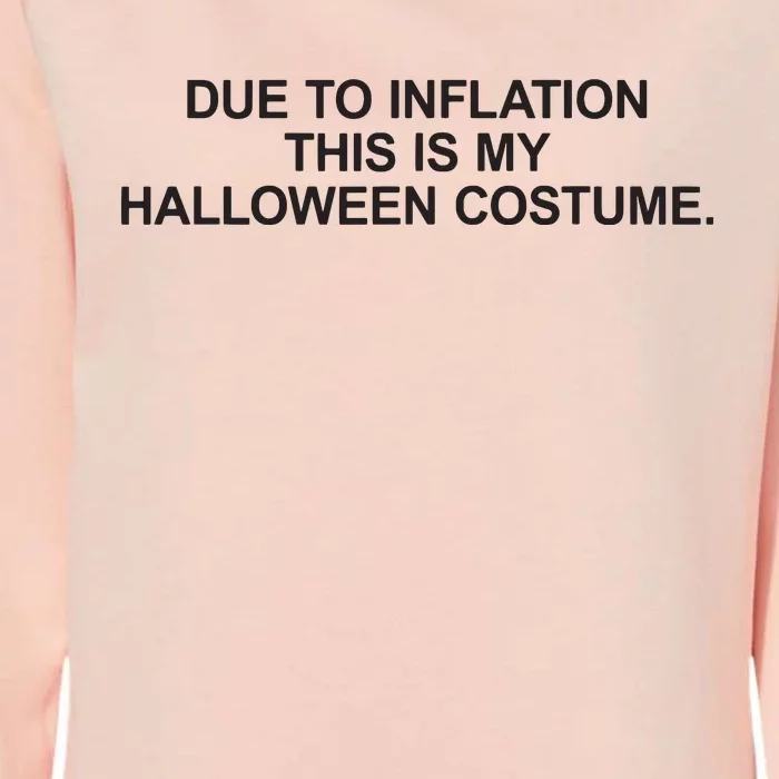 Due To Inflation This Is My Halloween Costume Generic Funny Womens California Wash Sweatshirt