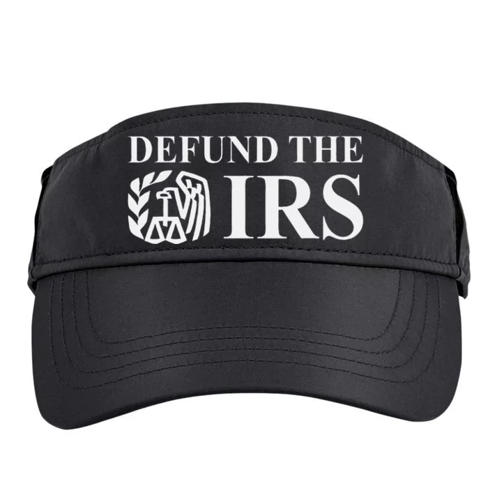 Defund The Irs Tax Return Patriot American Adult Drive Performance Visor