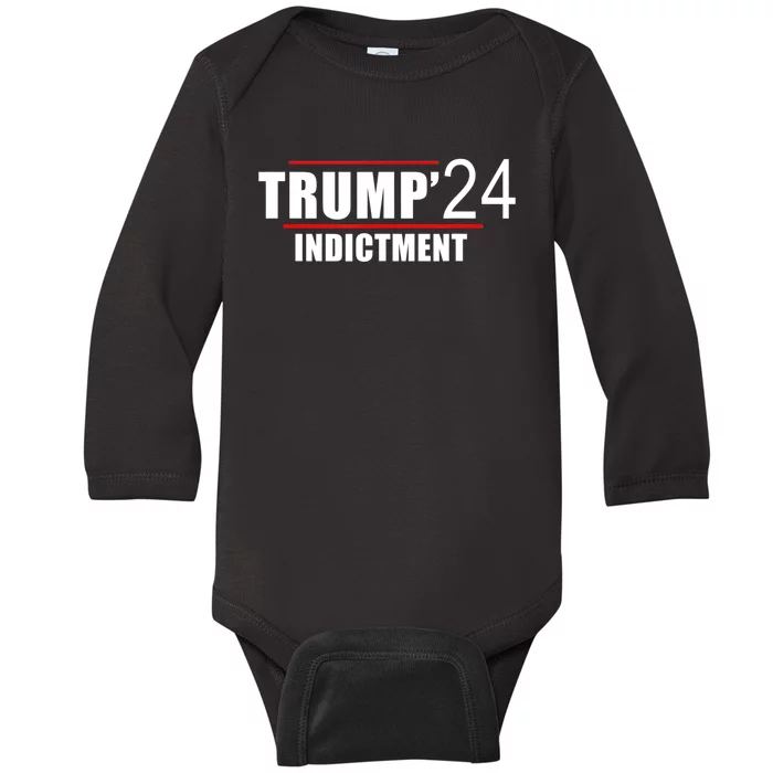 Donald TRUMP Indictment 2024 Baby Long Sleeve Bodysuit