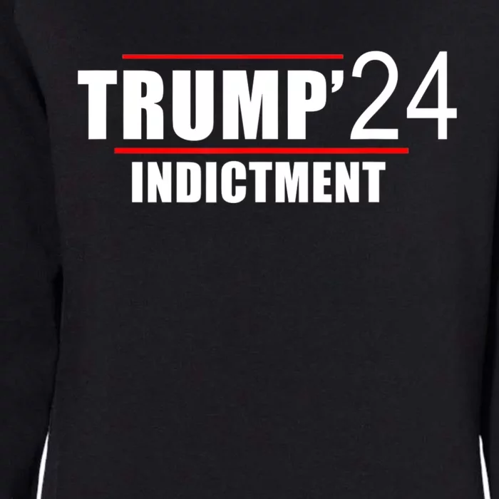 Donald TRUMP Indictment 2024 Womens California Wash Sweatshirt