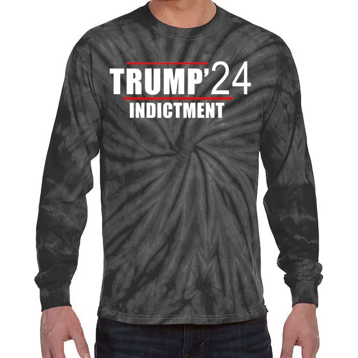 Donald TRUMP Indictment 2024 Tie-Dye Long Sleeve Shirt