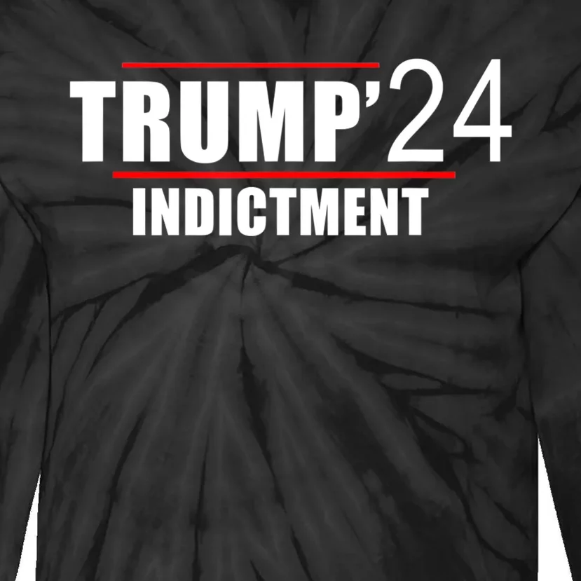 Donald TRUMP Indictment 2024 Tie-Dye Long Sleeve Shirt