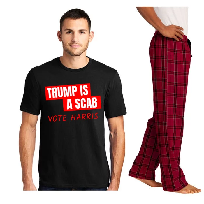 Donald Trump Is A Scab Vote Harris Pajama Set