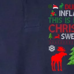 Due To Inflation This Is My Ugly Christmas Sweater Funny Holiday Softstyle Adult Sport Polo