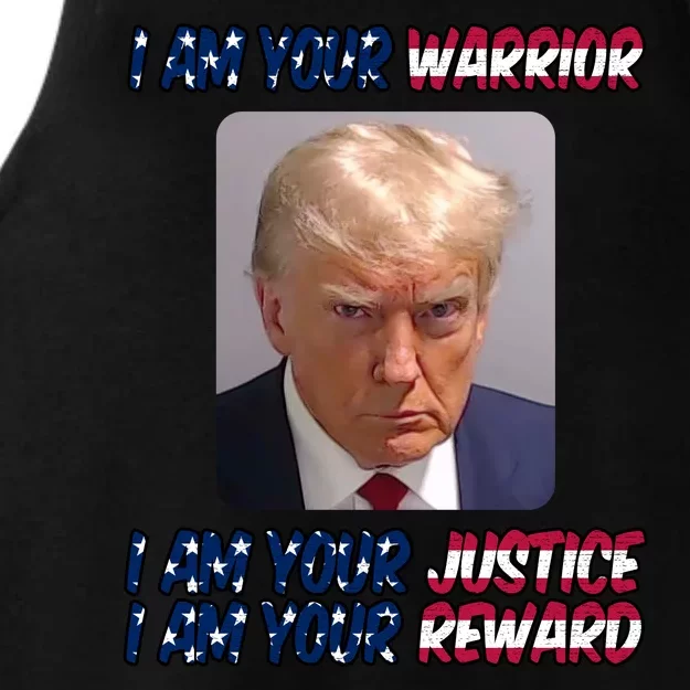 Donald Trump I Am Your Warrior I Am Your Justice I Am Your Reward Ladies Tri-Blend Wicking Tank