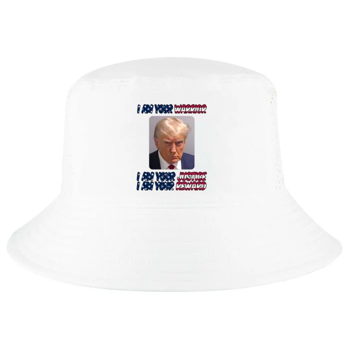 Donald Trump I Am Your Warrior I Am Your Justice I Am Your Reward Cool Comfort Performance Bucket Hat