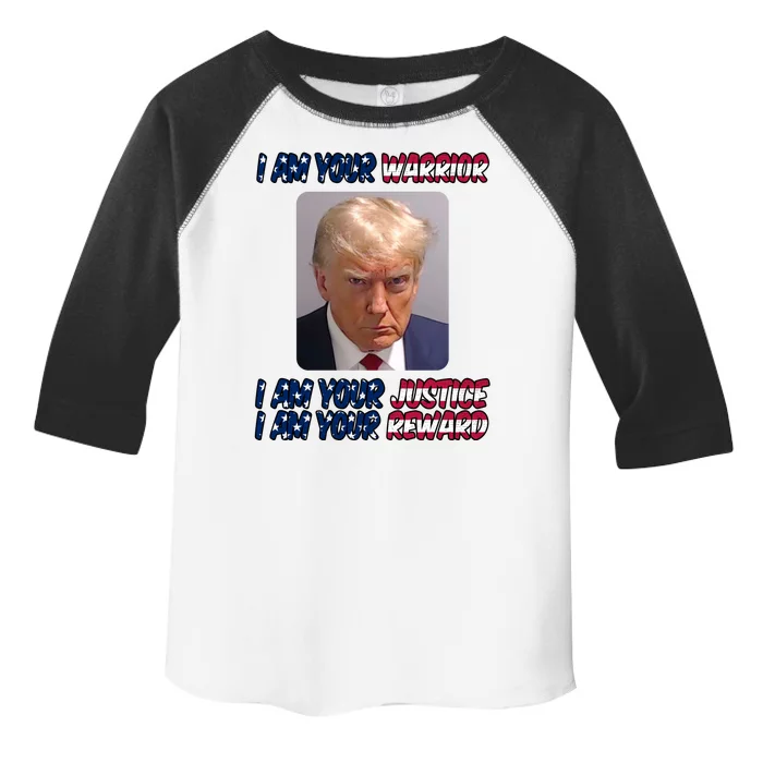 Donald Trump I Am Your Warrior I Am Your Justice I Am Your Reward Toddler Fine Jersey T-Shirt