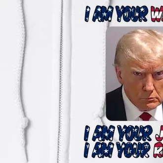 Donald Trump I Am Your Warrior I Am Your Justice I Am Your Reward Full Zip Hoodie