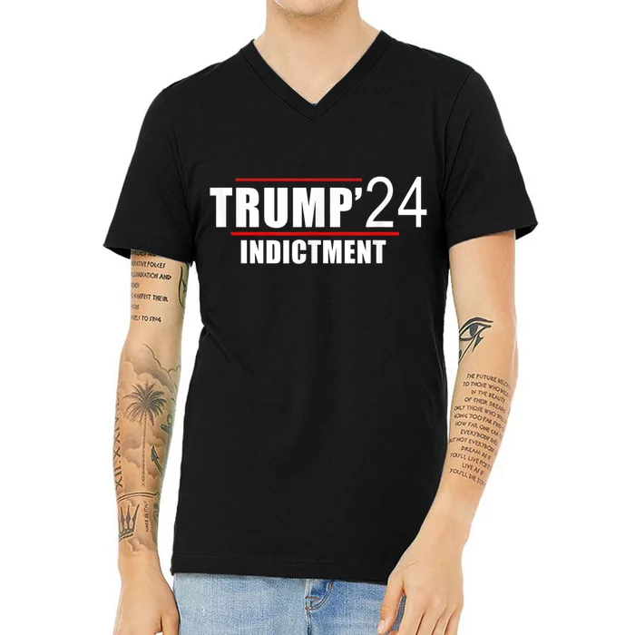 Donald TRUMP Indictment 2024 V-Neck T-Shirt