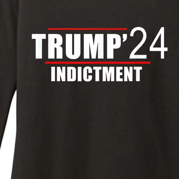 Donald TRUMP Indictment 2024 Womens CVC Long Sleeve Shirt