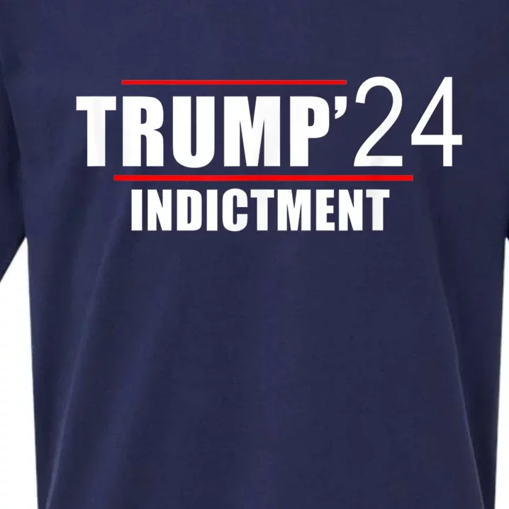 Donald TRUMP Indictment 2024 Sueded Cloud Jersey T-Shirt