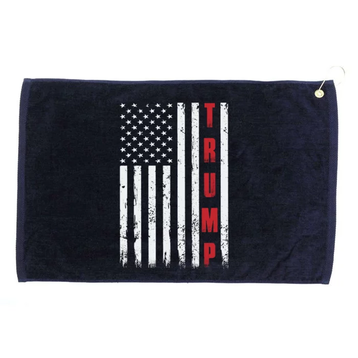 Donald Trump Is My President 4th Of July Usa Trump Flag Gift Grommeted Golf Towel