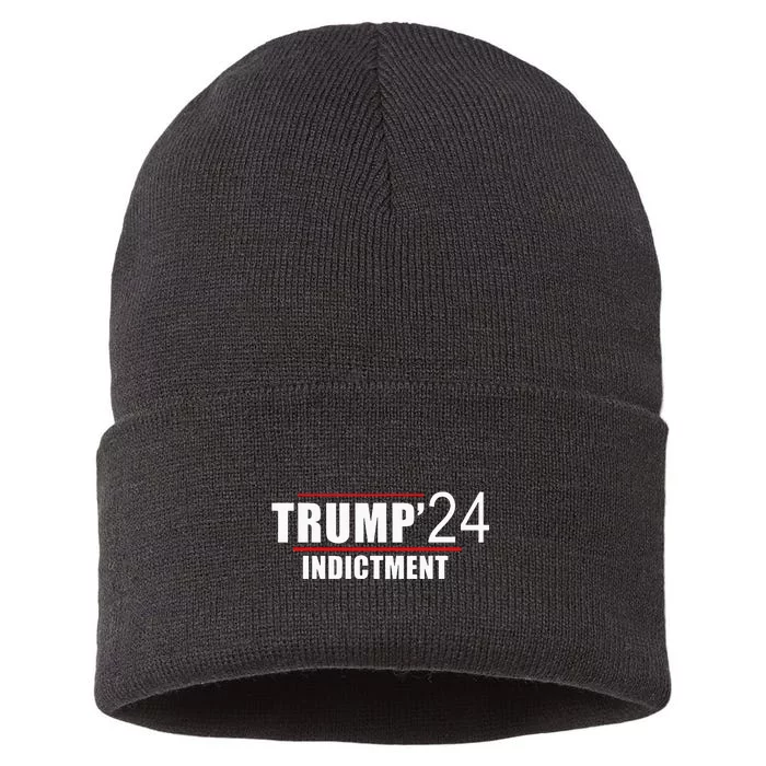 Donald TRUMP Indictment 2024 Sustainable Knit Beanie