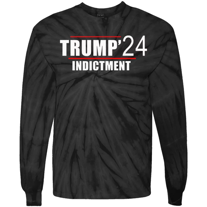 Donald TRUMP Indictment 2024 Tie-Dye Long Sleeve Shirt