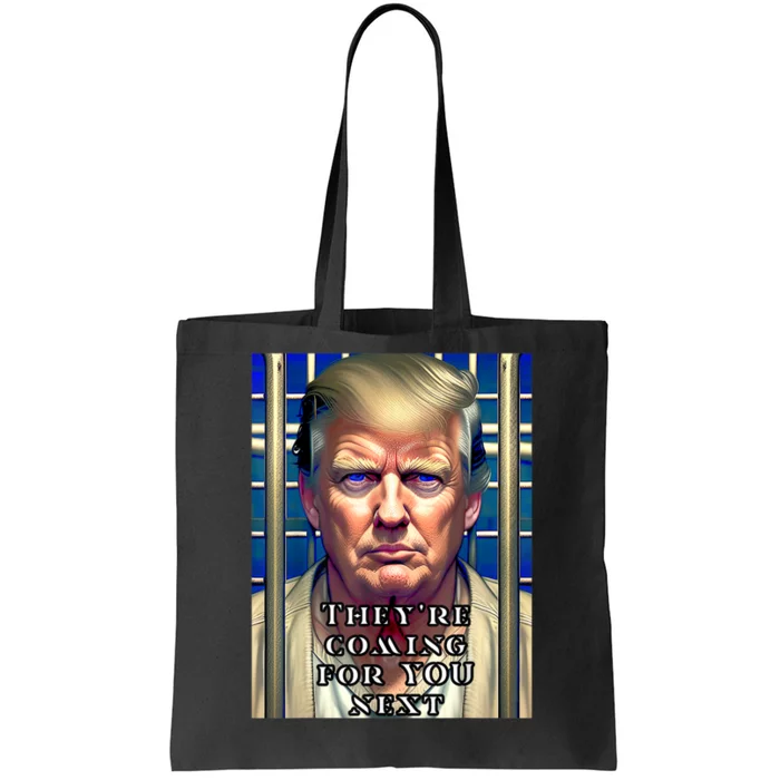 Donald Trump Indicted Lock Him Up Jail Free Trump Tote Bag