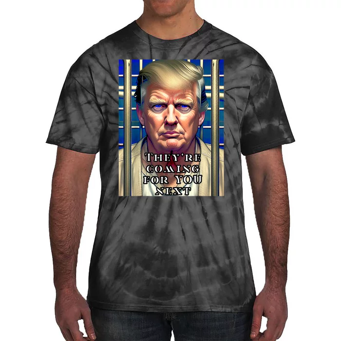 Donald Trump Indicted Lock Him Up Jail Free Trump Tie-Dye T-Shirt