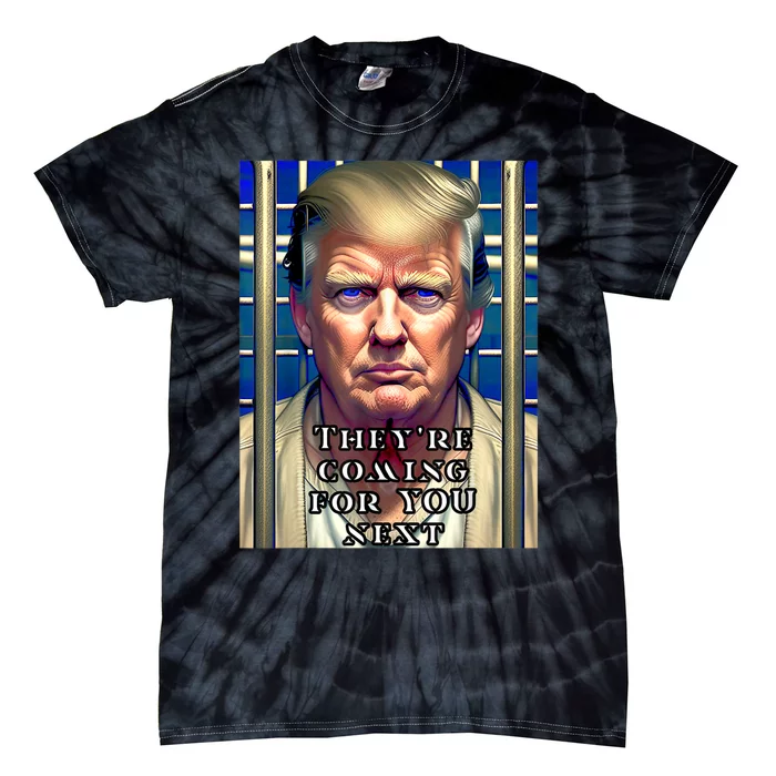 Donald Trump Indicted Lock Him Up Jail Free Trump Tie-Dye T-Shirt