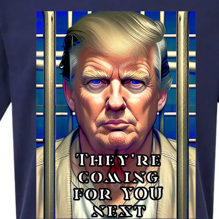 Donald Trump Indicted Lock Him Up Jail Free Trump Sueded Cloud Jersey T-Shirt