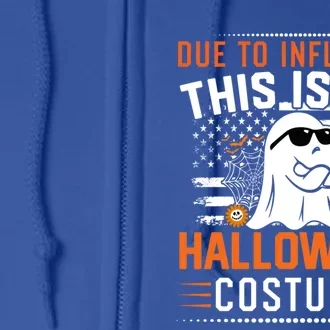 Due To Inflation This Is My Boo Sheet Halloween Costume Gift Full Zip Hoodie