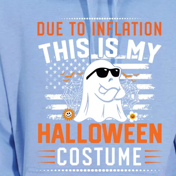 Due To Inflation This Is My Boo Sheet Halloween Costume Gift Unisex Surf Hoodie