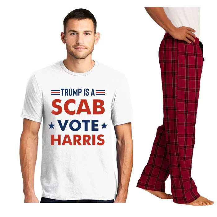 Donald Trump Is A Scab Vote Harris Pajama Set