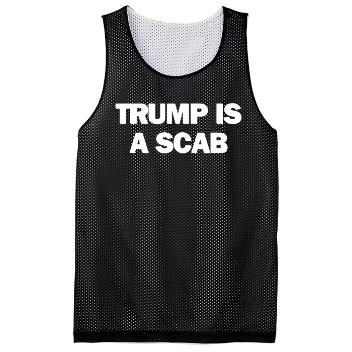 Donald Trump Is A Scab Mesh Reversible Basketball Jersey Tank