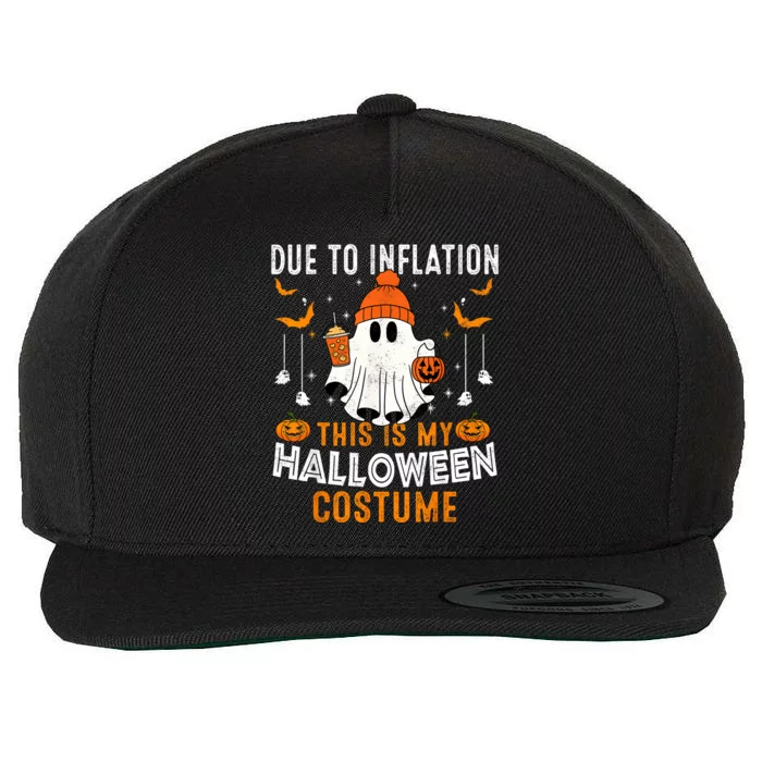 Due To Inflation This Is My Halloween Costume Funny Pumpkins Wool Snapback Cap