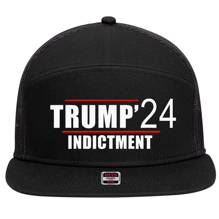 Donald TRUMP Indictment 2024 7 Panel Mesh Trucker Snapback Hat