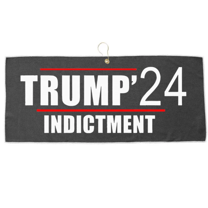 Donald TRUMP Indictment 2024 Large Microfiber Waffle Golf Towel