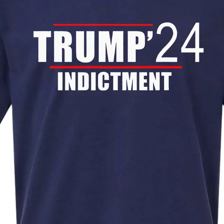 Donald TRUMP Indictment 2024 Sueded Cloud Jersey T-Shirt