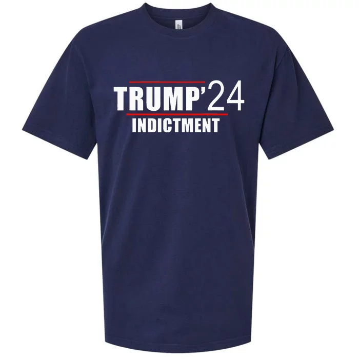 Donald TRUMP Indictment 2024 Sueded Cloud Jersey T-Shirt