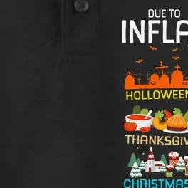 Due To Inflation Halloween Thanksgiving Christmas Sweater Dry Zone Grid Performance Polo