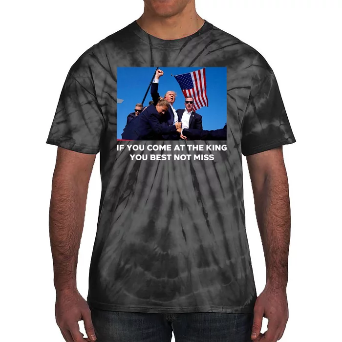 Donald Trump ILl Be Back 2024 Hell Never Stop Fighting To Save America Tie-Dye T-Shirt