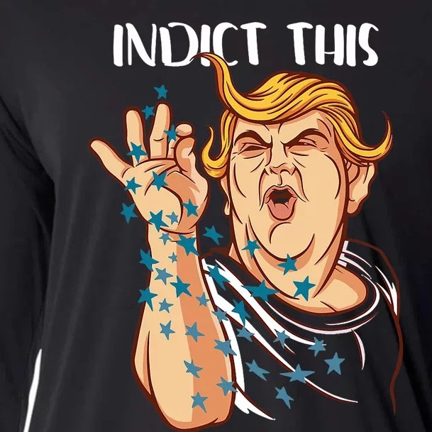 Donald Trump Indict This Political Arrest For Republican Cooling Performance Long Sleeve Crew