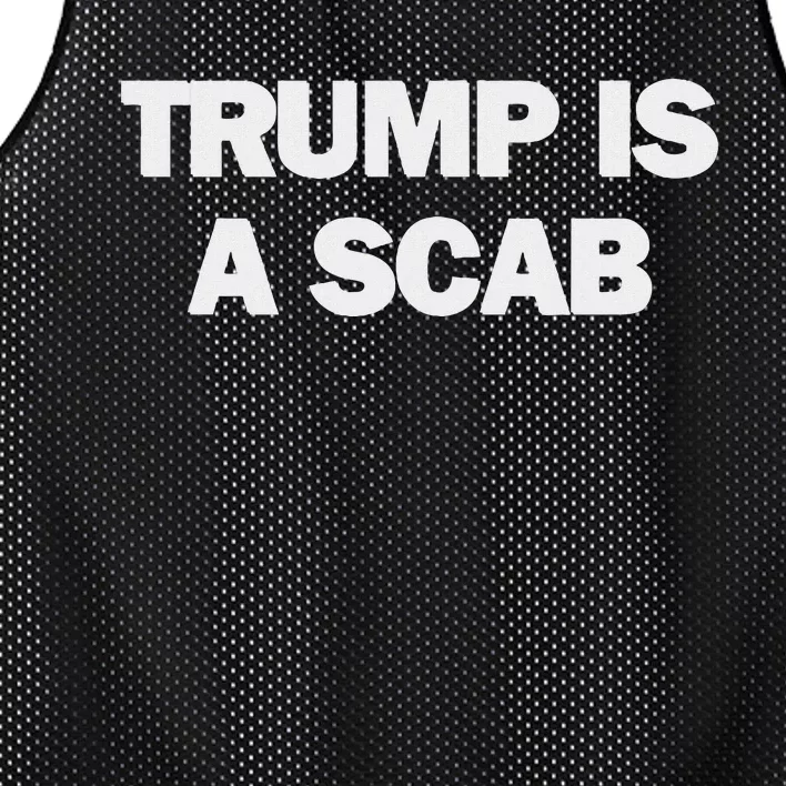 Donald Trump Is A Scab Mesh Reversible Basketball Jersey Tank