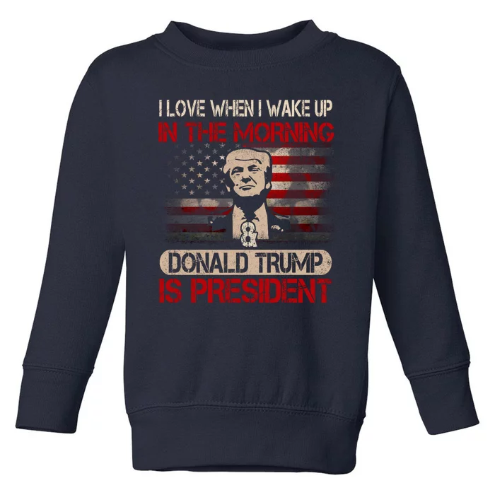 Donald Trump Is My President Toddler Sweatshirt